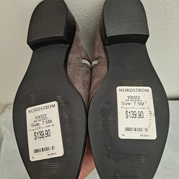 Michael Kors Bromley suede elastic flat riding boots - Picture 13 of 16